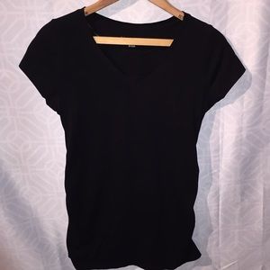 Liz Lange Maternity Extra Long Blk V-neck